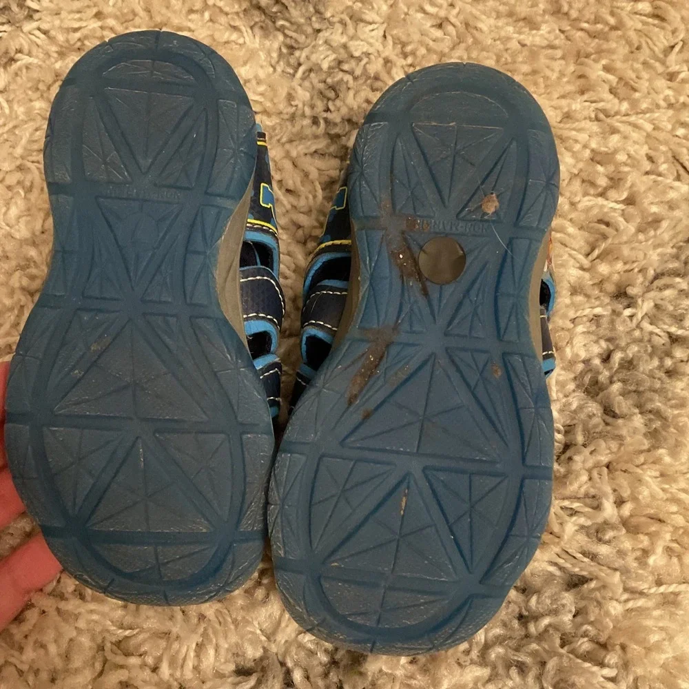 Paw Patrol Toddler Boys Blue Fisherman Sandals Chase Marshall Size‎ 7